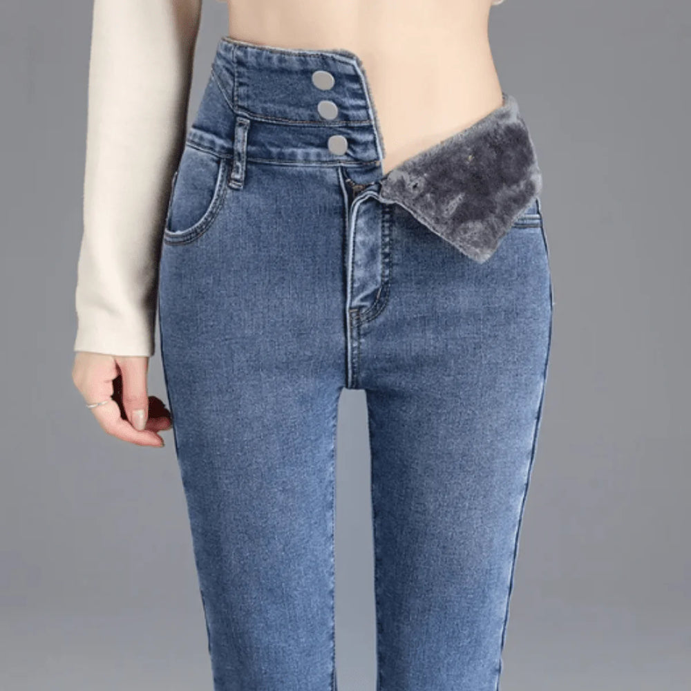 CozyJeans Fleece-jeans – Värme och Komfort hela Vintern